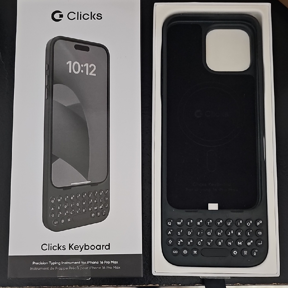 Black Keyboard Case for iPhone 15 Pro Max